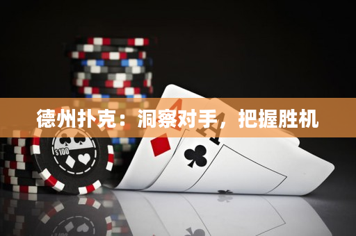 德州撲克：洞察對手，把握勝機