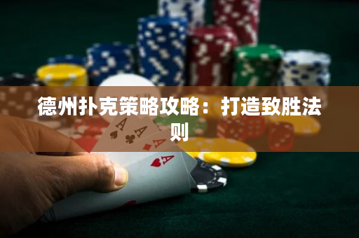 德州撲克策略攻略：打造致勝法則