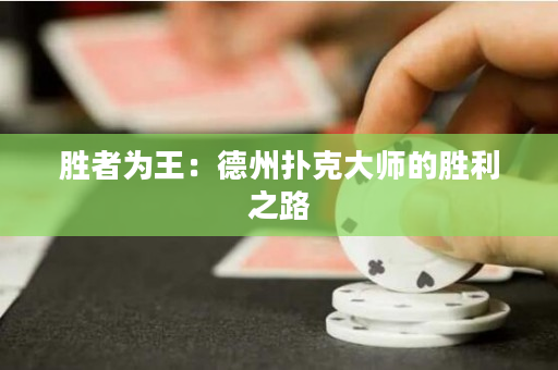 勝者為王：德州撲克大師的勝利之路