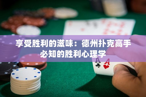 享受勝利的滋味：德州撲克高手必知的勝利心理學(xué)