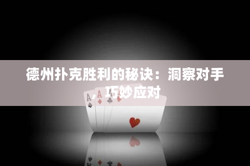 德州撲克勝利的秘訣：洞察對手，巧妙應(yīng)對