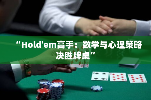 “Hold'em高手：數學與心理策略決勝牌桌”