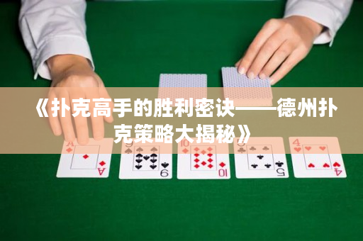 《撲克高手的勝利密訣——德州撲克策略大揭秘》